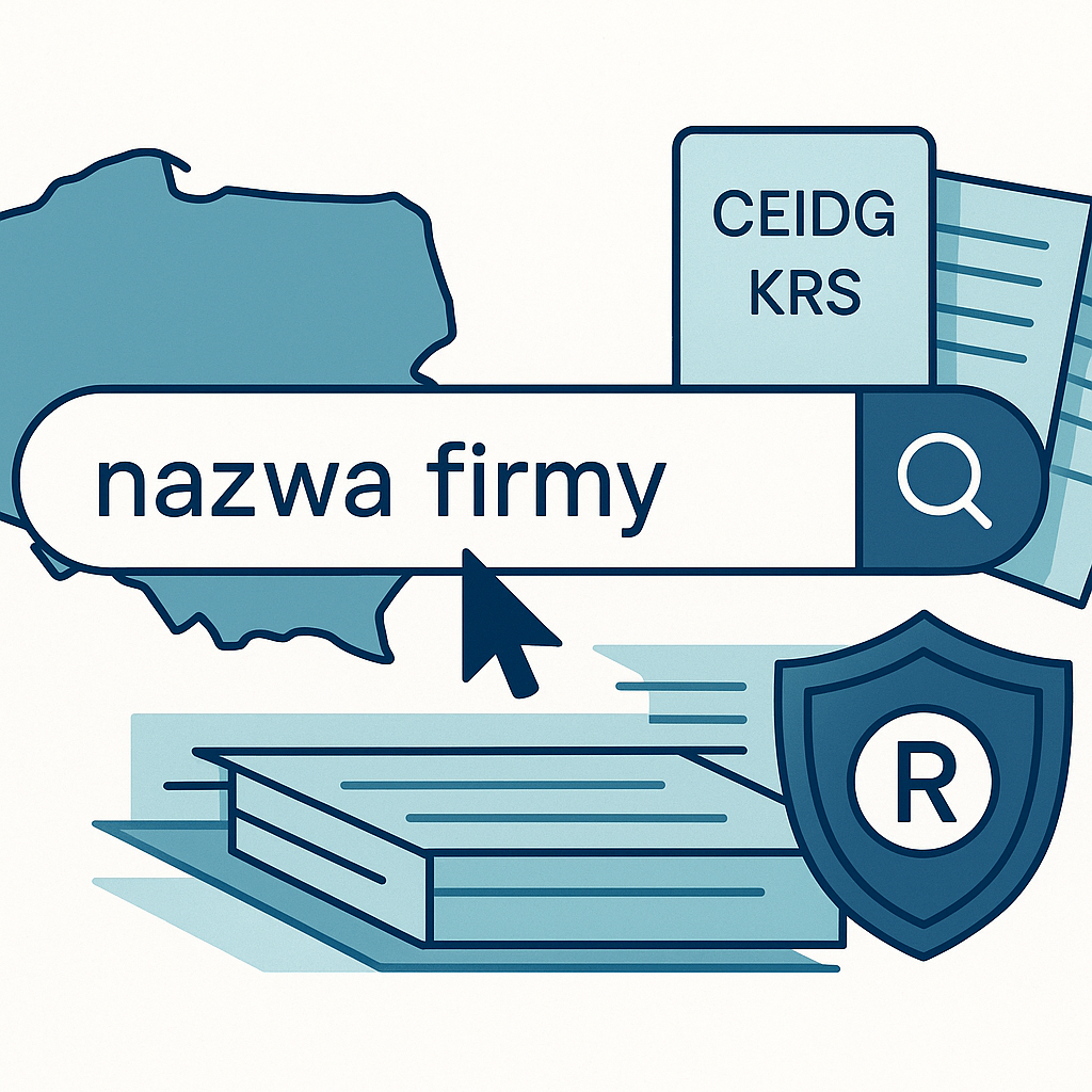 Sprawdzanie dostępności nazwy firmy w Polsce – CEIDG/KRS i ochrona znaku towarowego